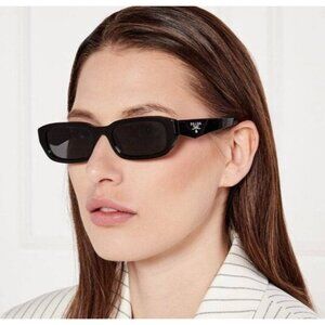 NEW PRADA PRB06SF 16K08Z BLACK UNISEX SUNGLASSES PRADA PR B06SF 16K08Z